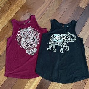 Justice tank tops, set of two